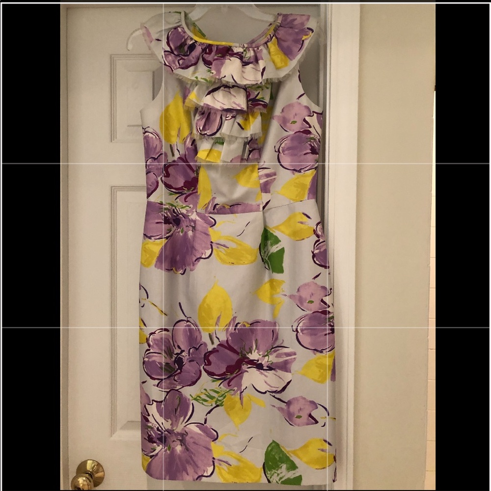 Kate Spade silk purple floral dress- VGUC. Size 6.